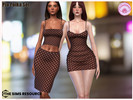 Sims 4 — Set - Pia Polka Set by Harmonia — 12 Swatches