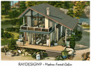 Sims 4 — Modern Forest Cabin by RayDesign9 — I build this lot in Windenburg 20x30 lot size with 2 floors. This house has