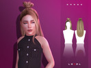 Sims 4 — LEXEL - Drago long updo with bun "child hairstyle" by LEXEL_s — 35 swatches