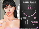 Sims 4 — Blossom Gem Jewelry Set by WisteriaSims — Add a touch of elegance to your Sims with the Blossom Gem Jewelry Set,