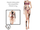 Sims 4 — Female tattoo XXIV by Simmer_creator9 — Have 9 different variations. Teen - Elder Can be used on Alpha skin Only