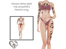 Sims 4 — Female tattoo XXV by Simmer_creator9 — Female tattoo. Teen - Elder Can be used on Alpha skin Only for female