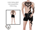 Sims 4 — Male tattoo XXV by Simmer_creator9 — Male tattoo Teen - Elder Can be used on Alpha skin