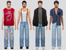 Sims 4 — Oliver Denim Pants by McLayneSims — TSR EXCLUSIVE