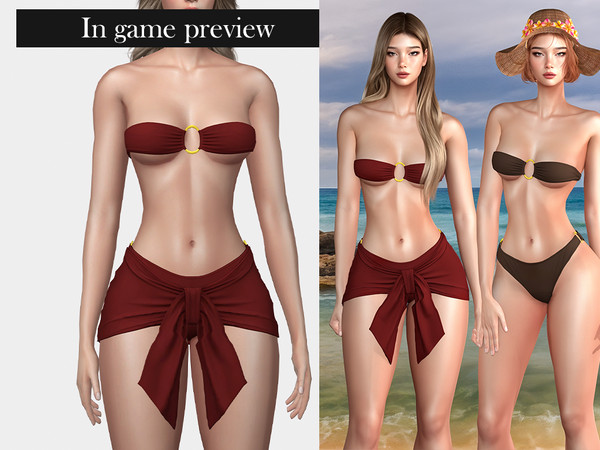 Sims 4 — (MYDARLING20) Katy Bikini TOP by Mydarling20 — Outfit Information Age Groups: Teens, Young Adults, Adults,