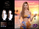 Sims 4 — S-CLUB LONG  HAIR MidnightSun by S-Club — Long hair hope you like, thank you.