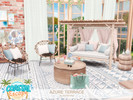 Sims 4 — Azure Terrace by BlusterSims — Azure Terrace is a bright, airy sunroom-inspired terrace that blends coastal