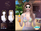 Sims 4 — S-CLUB Double Ponytail HAIR Coastal Escape by S-Club — Double Double hairstyle hope you like, thank you.