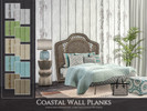 Sims 4 — Coastal Wall Planks by Rirann — Coastal Wall Planks
