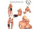 Sims 4 — Couple frame III by Simmer_creator9 — Couple frame 03 - couple pose pack (5 Poses) No need any cc Teleporter