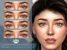 Sims 4 — Coastal Escape Highlighter HQ by Caroll912 — A 4-swatch glittery and glowy facial highlighter with shiny eye