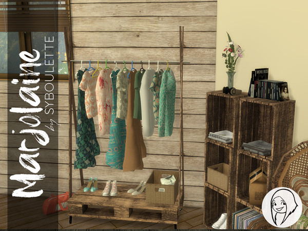 Sims 4 — Marjolaine - Wild Flowers by Syboubou — This a bouquet of wild flowers to add a spring touch to any decoration. 