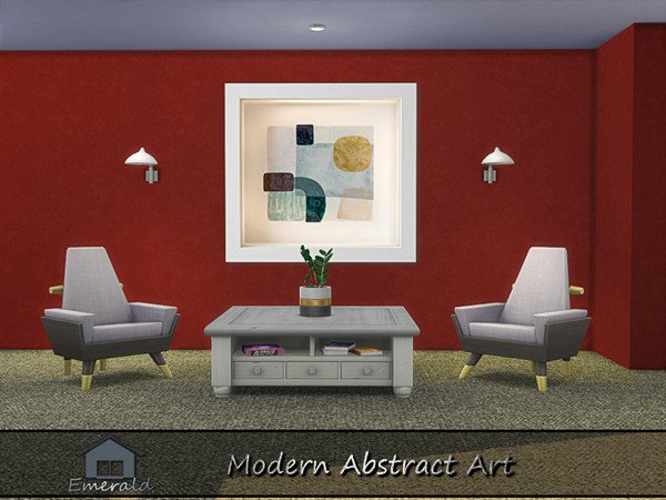 Sims 4 — modern abstract art2 by Emerald — modern abstract art instead of telling a literal stor y,it expresses emotions