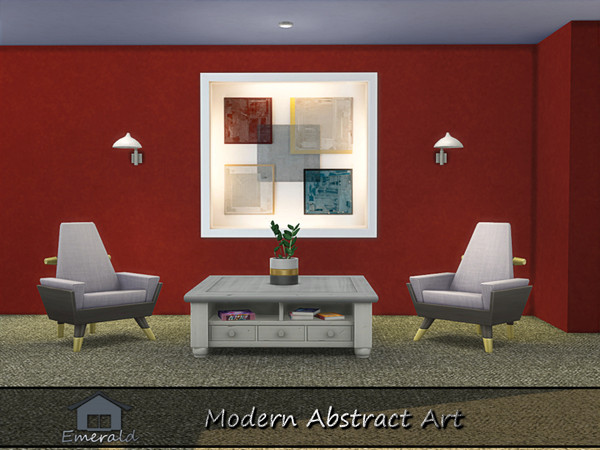Sims 4 — modern abstract art4 by Emerald — modern abstract art instead of telling a literal stor y,it expresses emotions