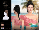 Sims 4 — S-CLUB braid ponytail HAIRSTYLE Coastal Escape by S-Club — braid ponytail, 080726, hope you like, thank you.