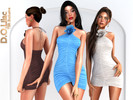 Sims 4 — Rose Detailed Mini Dress by DOLilac — Custom thumbnail