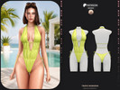 Sims 4 — Tropic Monokini - Patreon by busra-tr — Note: This monokini was previously shared with my Patreon supporters as