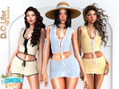 Sims 4 — Coastal Escape Crochet Set by DOLilac — Includes: (Top + Bottom)