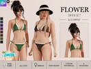 Sims 4 — FLOWER BIKINI TOP by linavees — New Mesh