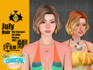 Sims 4 — July Hair by GoAmazons — Unisex multi color hair in maxis style.