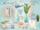 Sims 4 — Saltwater Bathroom Decor by SIMcredible! — Inspired by the ocean clean reflective waters and its shells, we