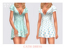 Sims 4 — Cath Dress by Black_Lily — YA, A, Teen
