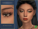 Sims 4 — Madelina 3D Lashes by Pitted0live — Long pointed 3D alpha style eyelashes Top lash only swatches included