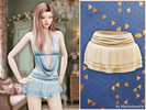 Sims 4 — Ruffle swim skirt bottom by MysteriousOo — This feminine swim skirt bottom features a flattering high-rise