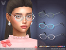 Sims 4 — Adele Oval Glasses For Adults Kids and Toddlers by feyona — Adele Oval Glasses For Adults Kids and Toddlers come