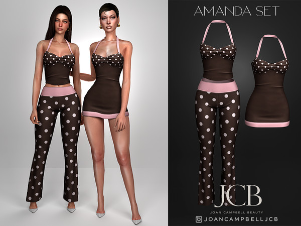 Sims 4 — AMANDA SET by Joan_Campbell_Beauty_ — INCLUDES: