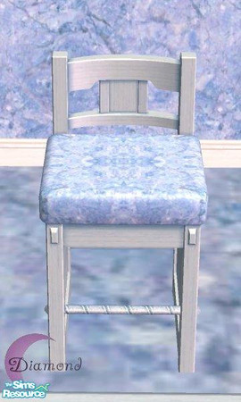 Sims 2 — D2DLaura's Blues Barstool Seat by D2Diamond — Don't forget the Barstool Frame.