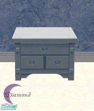 Sims 2 — D2DLaura's Blues Coffeetable 01 by D2Diamond — Don't forget to get the matching coffee table.