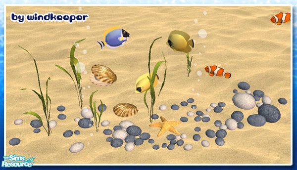Sims 2 — CBA stones 1 - blue by Windkeeper — Recolor of "CBA stones 1" mesh from this set. Will work for all