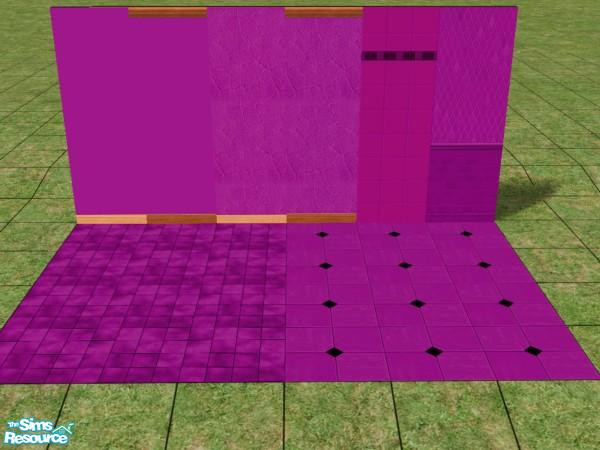 Sims 2 — Lilac by dddrake — Walls and tile floors to match the new FFS carpets.