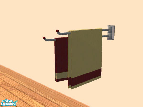 Sims 2 — Fuzzy Towels - Individual Item by Chezzie — Recolors of towls by Mango-Sims. Wall towels from set Abala, rolled