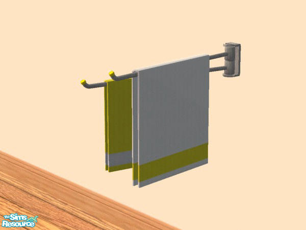 Sims 2 — Fuzzy Towels - Individual Item by Chezzie — Recolors of towls by Mango-Sims. Wall towels from set Abala, rolled