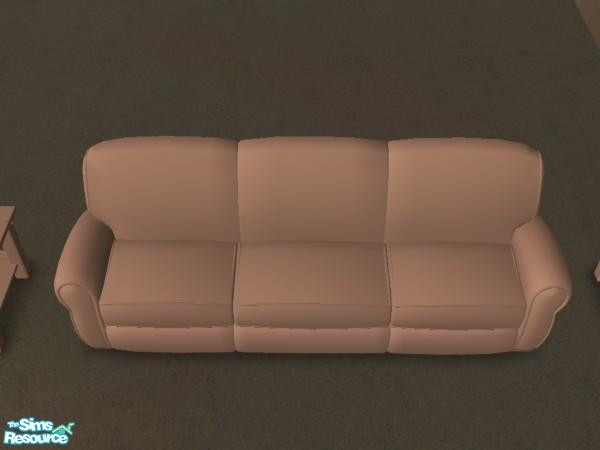 Sims 2 — Mustard Livingroom Set - Sofa by munchkin_brat — Club Distress Sofa in Mustard. This file will also recolor the