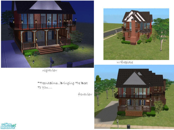 Sims 2 — 17  Valentine Street by treenasims — 2 bedroom,2 bathroom,fireplace,driveway...