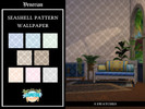 Sims 4 — Seashell Pattern Wallpaper by Venerian — 8 swatches Found in the wallpaper category Price: 2 simoleons