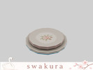 Sims 4 — SUCRE Stacked Plates by Swakura — SUCRE Kitchen Set Stacked Plates