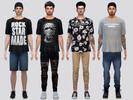 Sims 4 — Large Graphic Tees by McLayneSims — TSR EXCLUSIVE