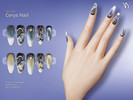 Sims 4 — VELYSEA Cerys Nail by VELYSEA — Fingernail category HQ comatble 35 swatches