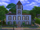 Sims 4 — Bay Living - No CC by Mariasha666 — 4 Bedroom house with glasshouse, sauna, garden and balcony. Nocc.