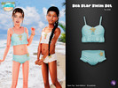 Sims 4 — Sea Star Swim Set for child by WisteriaSims — Add a sweet seaside touch to your little Sims summer outfits with