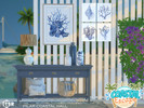 Sims 4 — Coastal Hall by Pilar — A little corner with a coastal vibe
