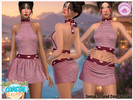 Sims 4 — Coastal Escape - Sonya Set by Harmonia — Dress - 8 Swatches