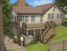 Sims 4 — Simple Small House - NO CC by plumbobkingdom — This simple two-bedroom suburban home offers a cozy, functional