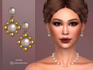 Sims 4 — Lucia Earrings by Suzue — New Mesh (Suzue)