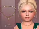 Sims 4 — Lucia Necklace Toddler by Suzue — New Mesh (Suzue)