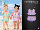 Sims 4 — Sea Star Swim Set for infant by WisteriaSims — Add a sweet seaside touch to your little babies summer outfits